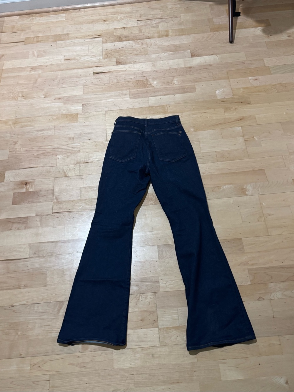Madewell Dark Blue Flare Jeans - Picture 8 of 12